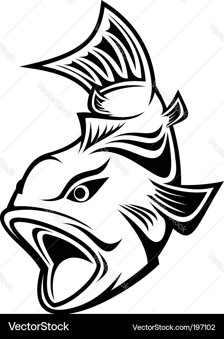 Fishing Icon - Aquatic Symbol vector image