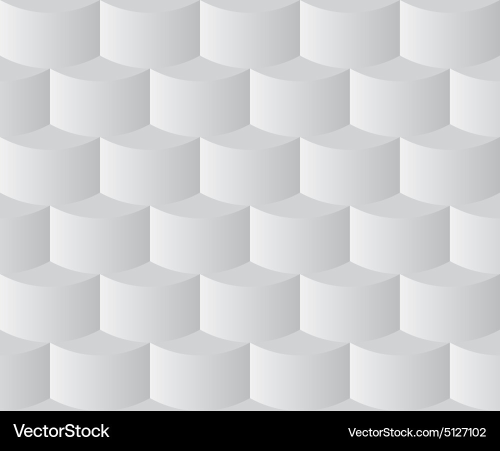 Grey Cube Seamless Pattern vector image