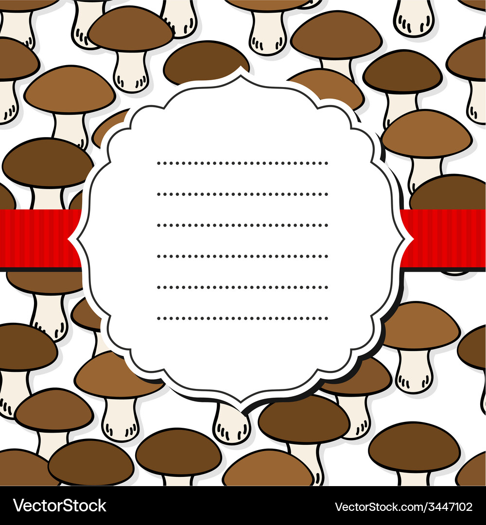 Mushroom pattern design Vector Image