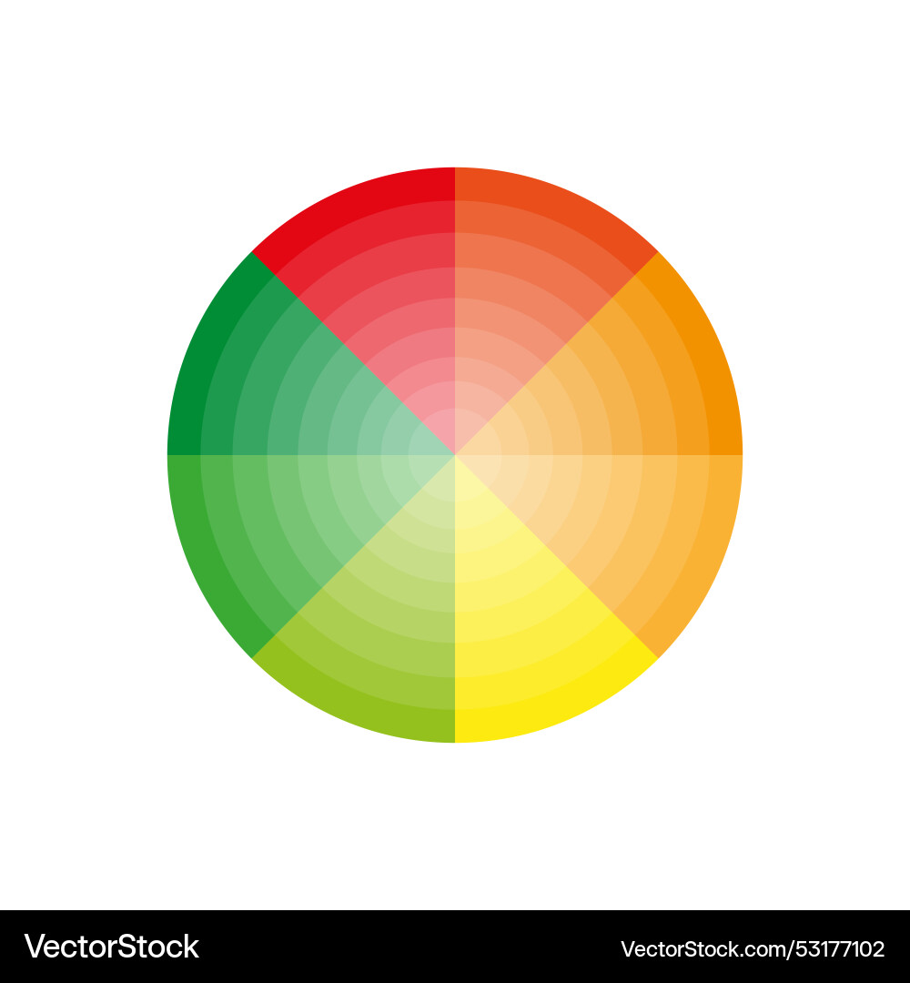Round color palette gradient Round color palette gradient vector image