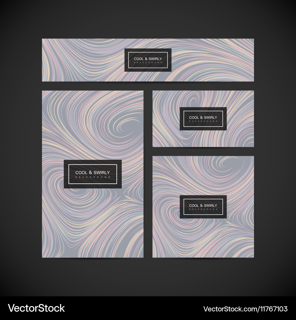 Abstract artistic curl background Vector Image