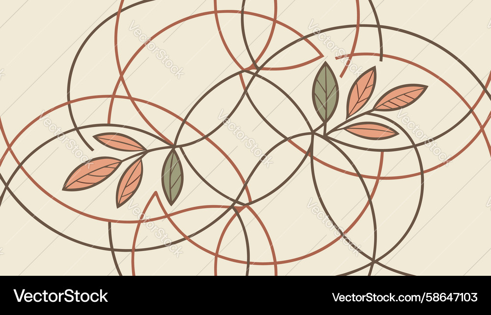 Complex Interlocking Network Vector Image