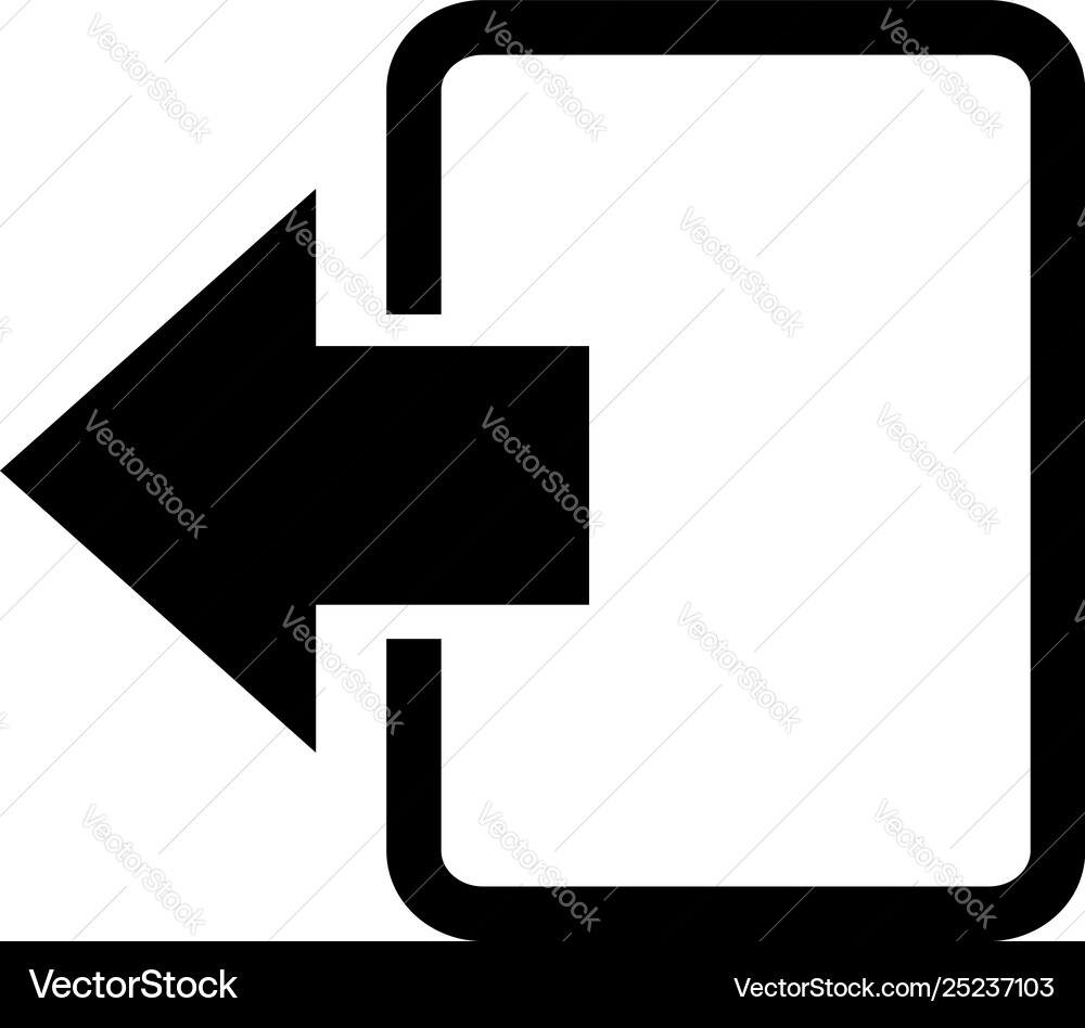 Exit icon Exit icon vector image