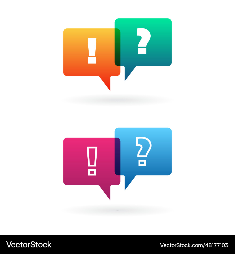 Speech bubbles set with symbols Speech bubbles set with symbols vector image