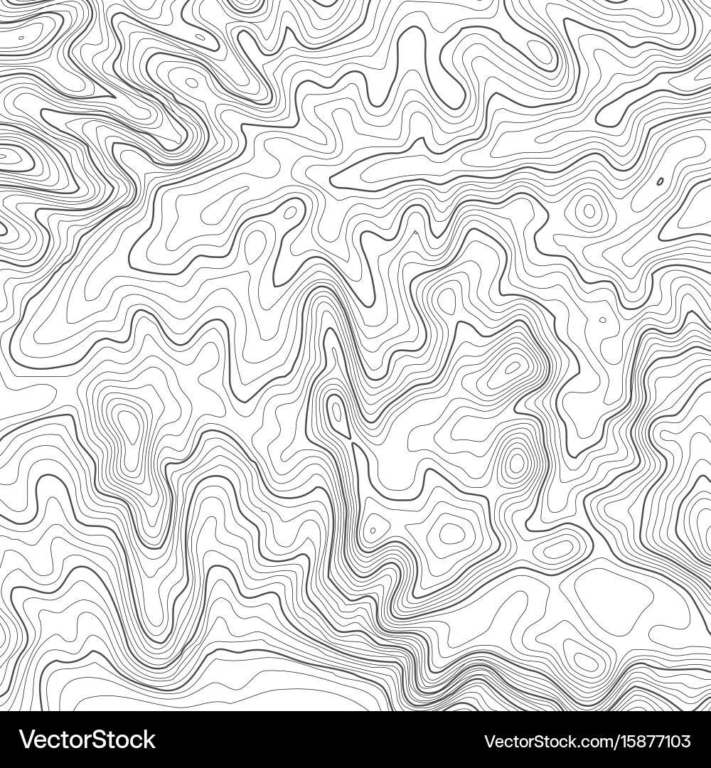 Topographic map background with space for copy Vector Image