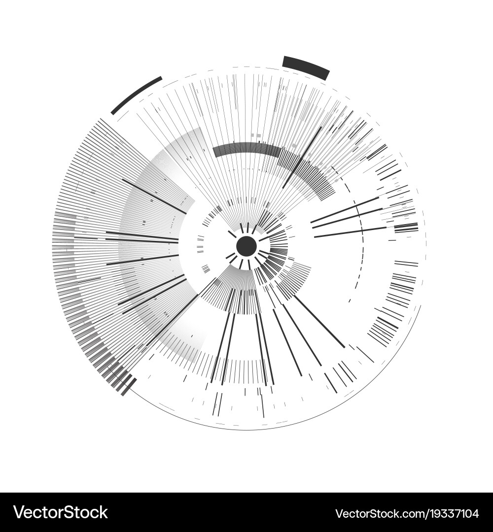 Technology Circle Interface vector image