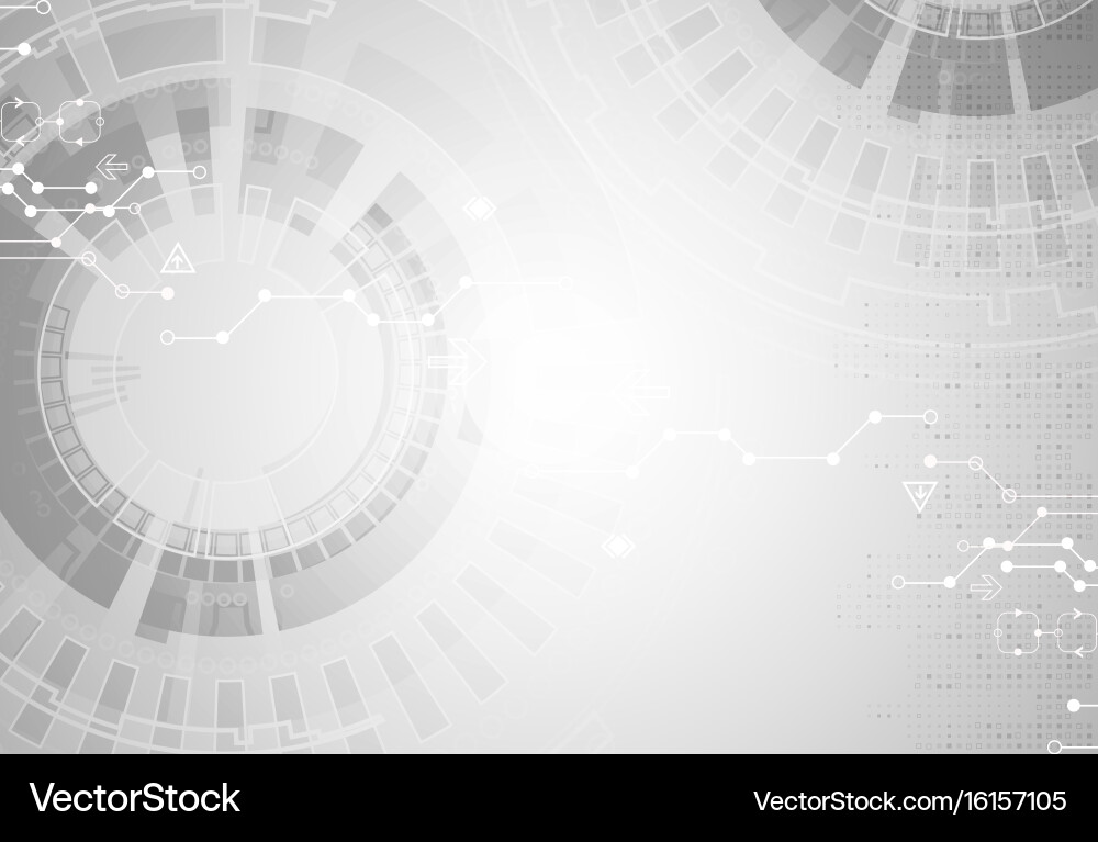 Abstract futuristic high technology computer vector image