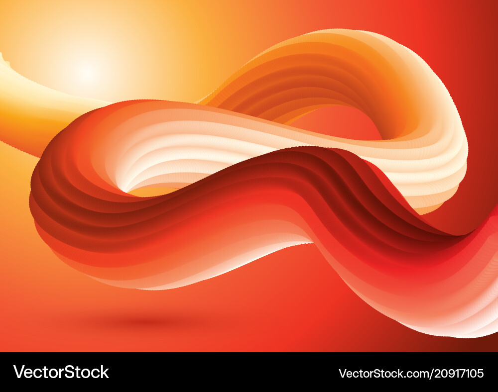 Dynamic 3D Fluid Shape Background Vector Image