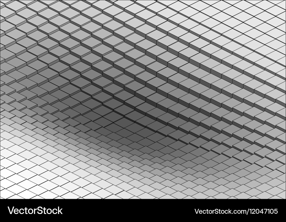 Isometric Geometric Pattern Vector Image