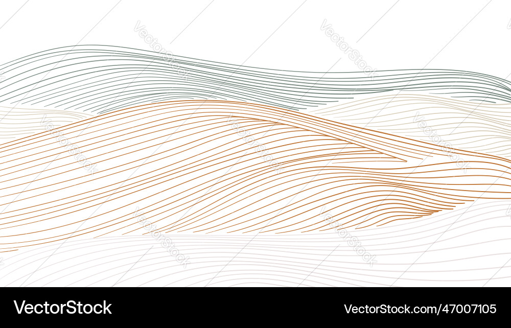 Japanese background with line wave pattern Japanese background with line wave pattern vector image