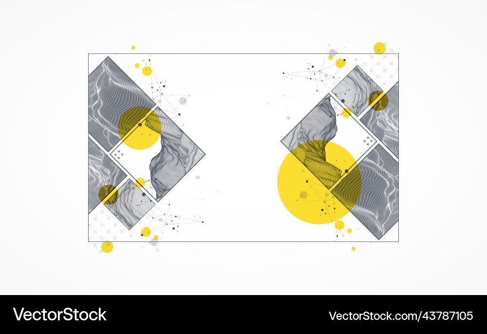 Modern Tech Network Abstract vector image
