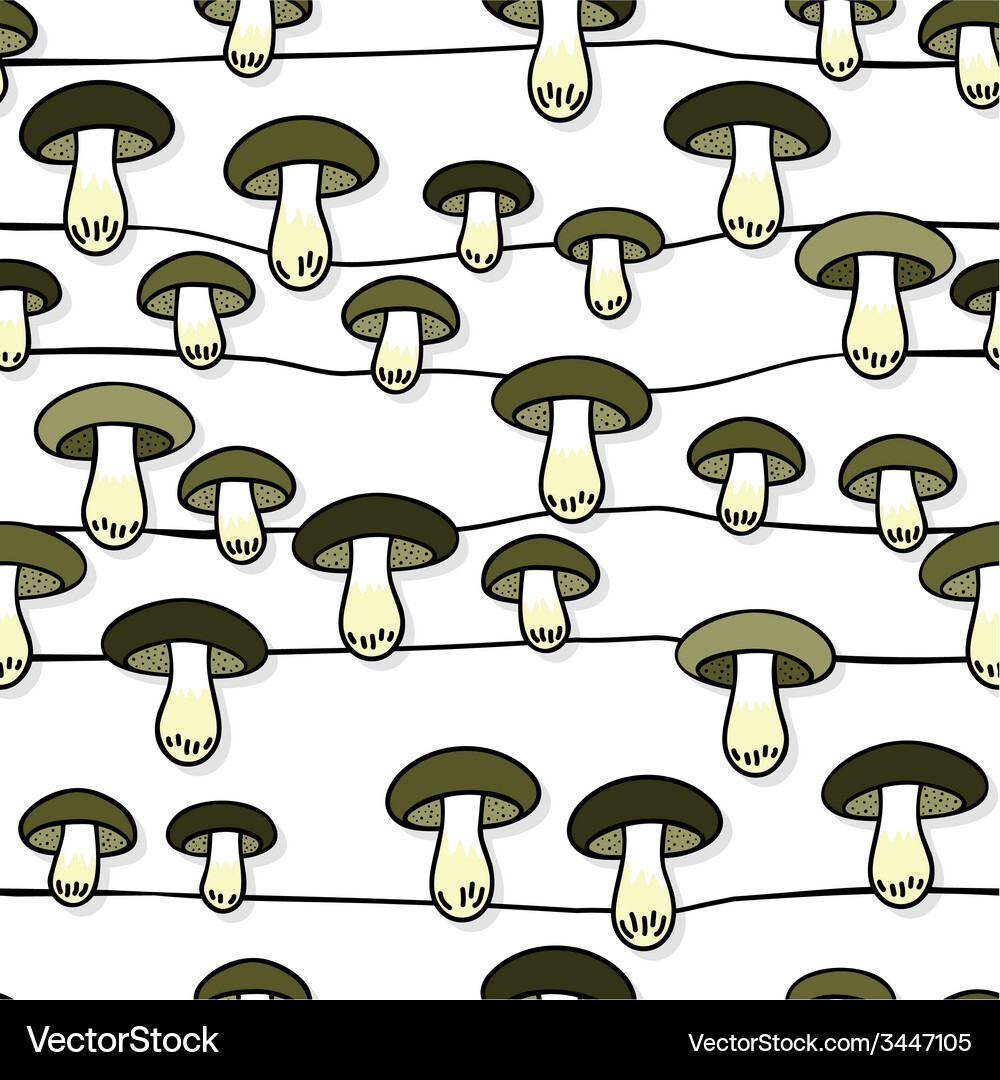 Mushroom pattern design Vector Image