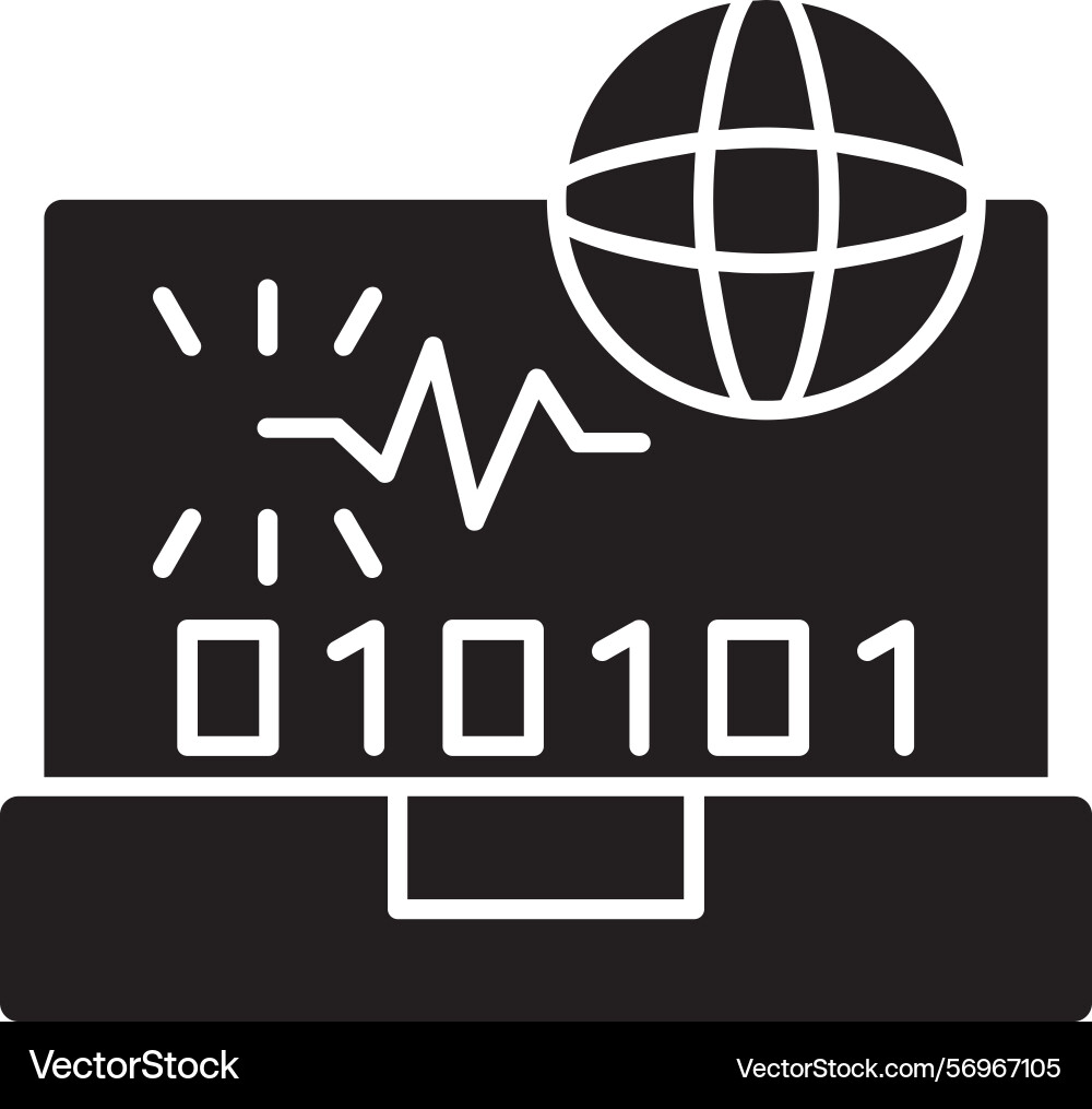 Swift spark glyph style icon design vector image