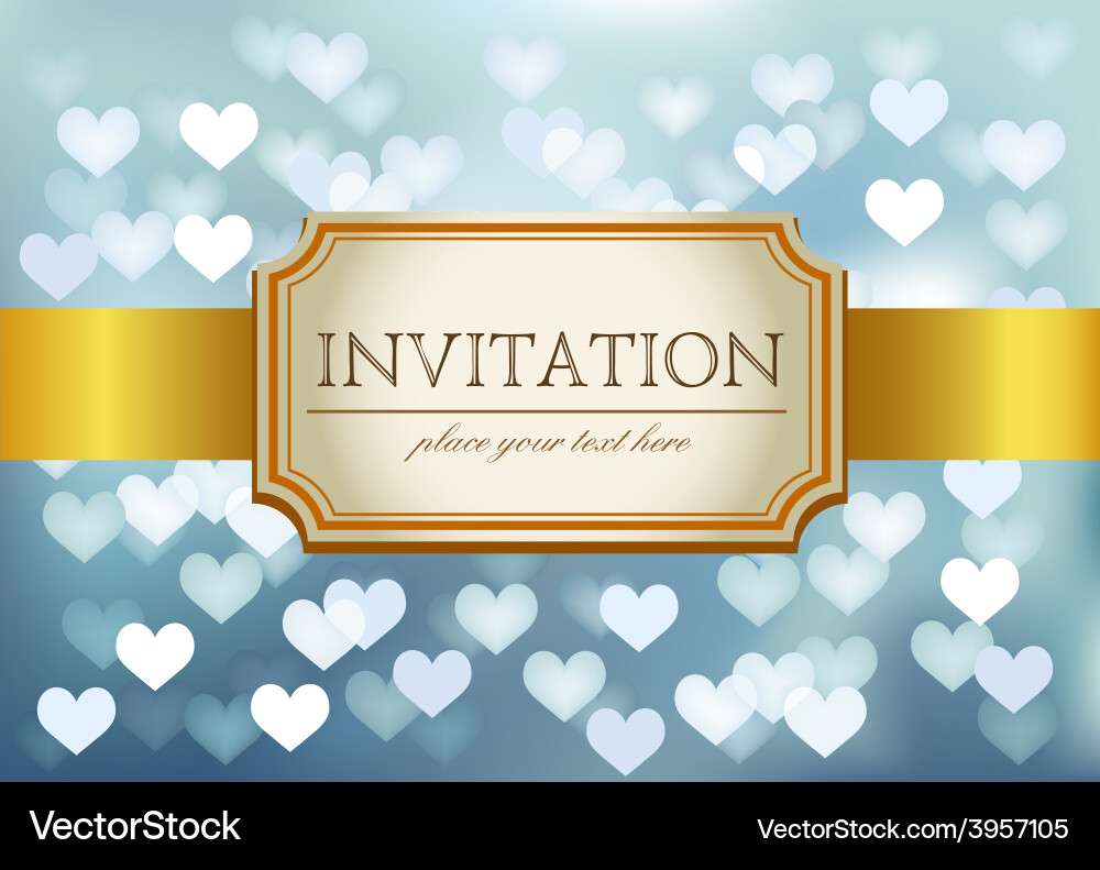 Template frame design for invitation Vector Image