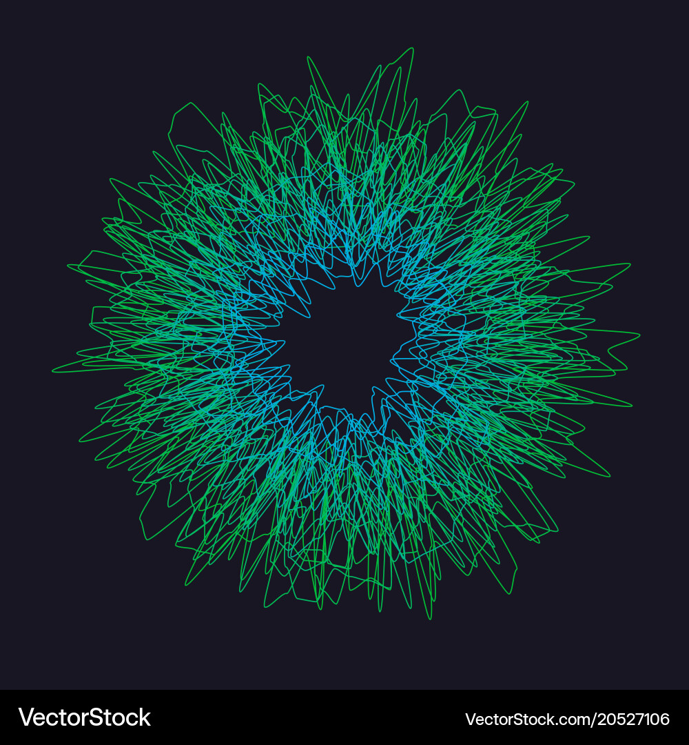 Abstract background with a colored dynamic vector image