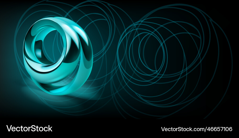 Abstract background with a figure of two metal Vector Image
