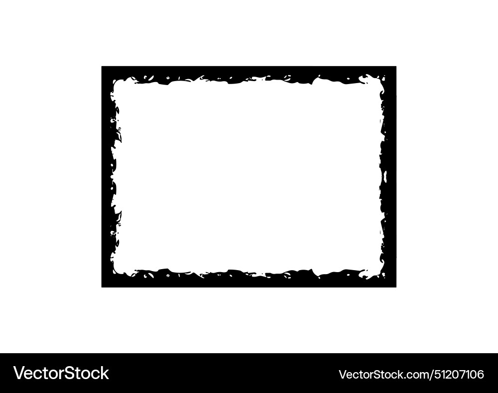 Grunge Rahmen Pinsel quadratischer Randhub Grunge Rahmen Pinsel quadratischer Randhub vektorbild