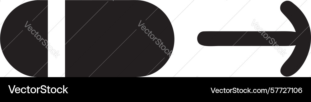 Process flow arrow step-by-step transition icon vector image
