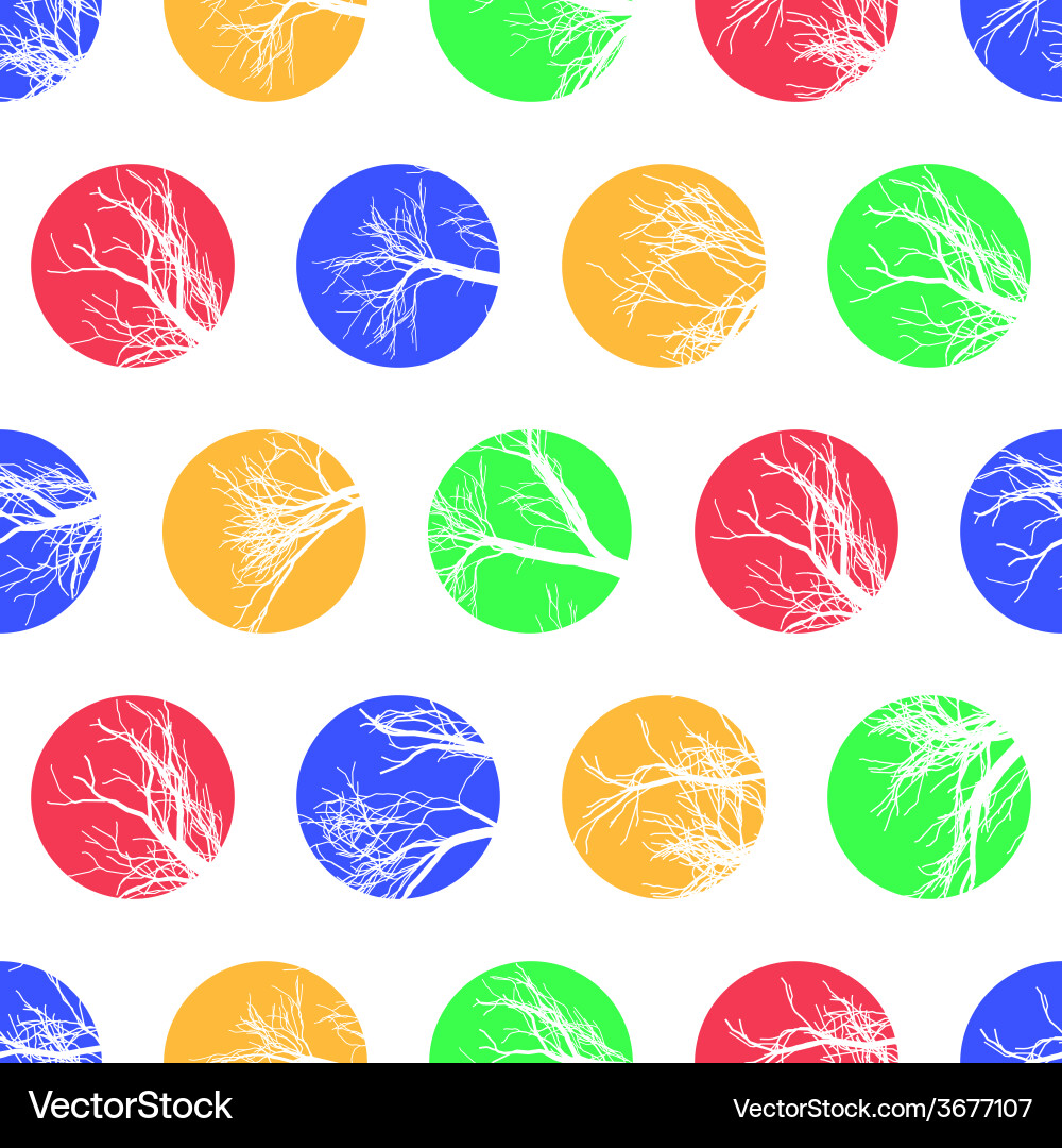 Abstract colorful circles seamless pattern vector image