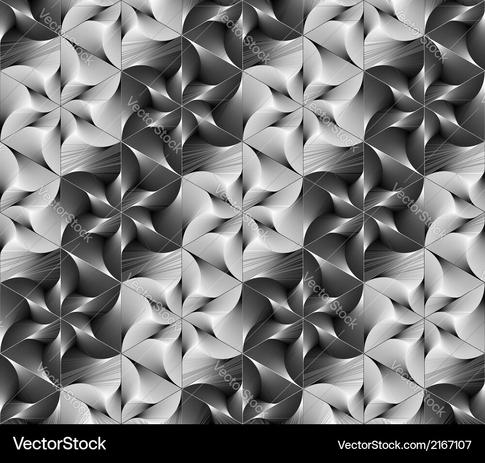 Design seamless monochrome hexagon pattern Vector Image