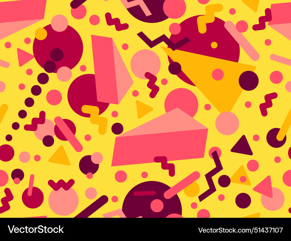 Geometric seamless pattern with 3d shapes Geometric seamless pattern with 3d shapes vector image