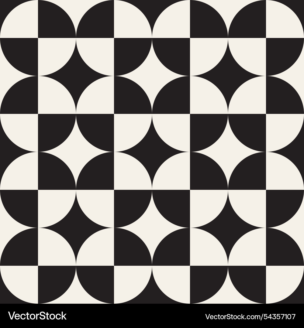 Seamless pattern repeating geometric elements vector image