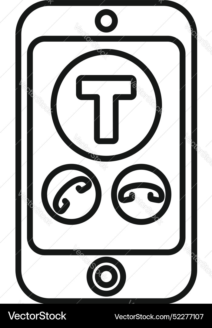 Smartphone showing taxi app interface with call Vector Image