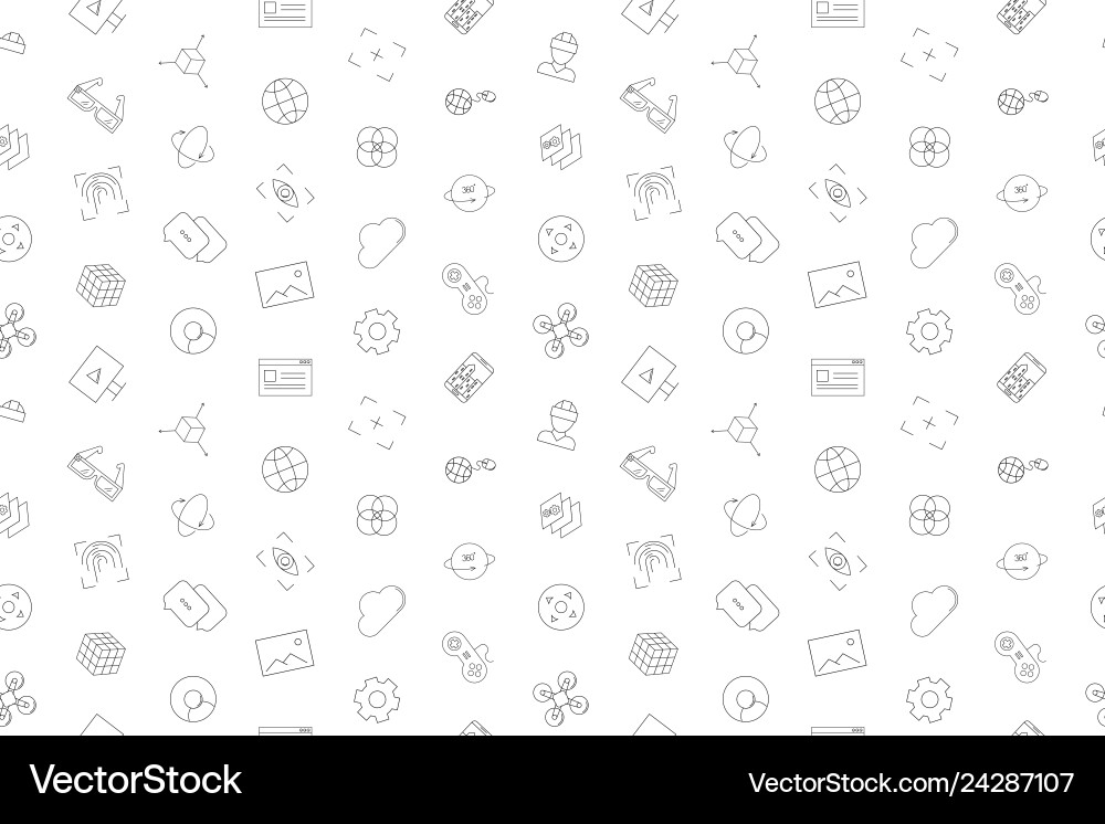 Virtual reality pattern vector image