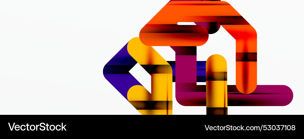 Abstract background - colorful lines composition Abstract background - colorful lines composition Vector Image