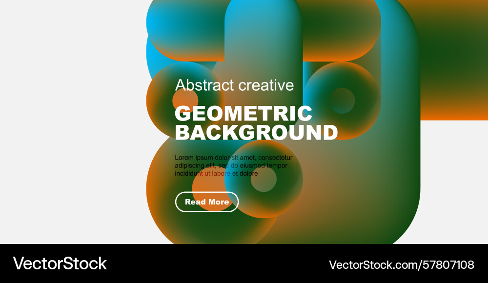 Abstract geometric shapes overlap creating Vector Image