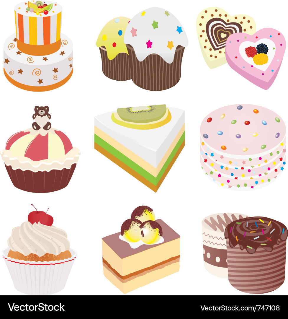 Cakes Vector Image