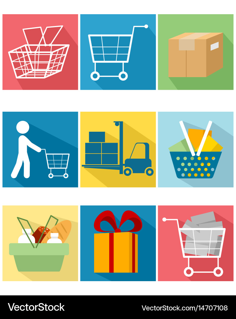 The items are in stock. Shopping items.