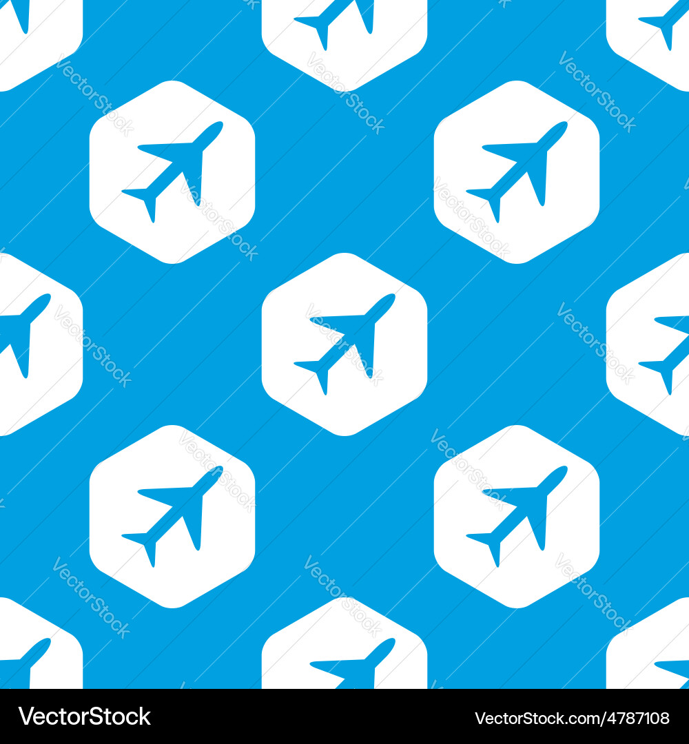 Plane hexagon pattern Vector Image