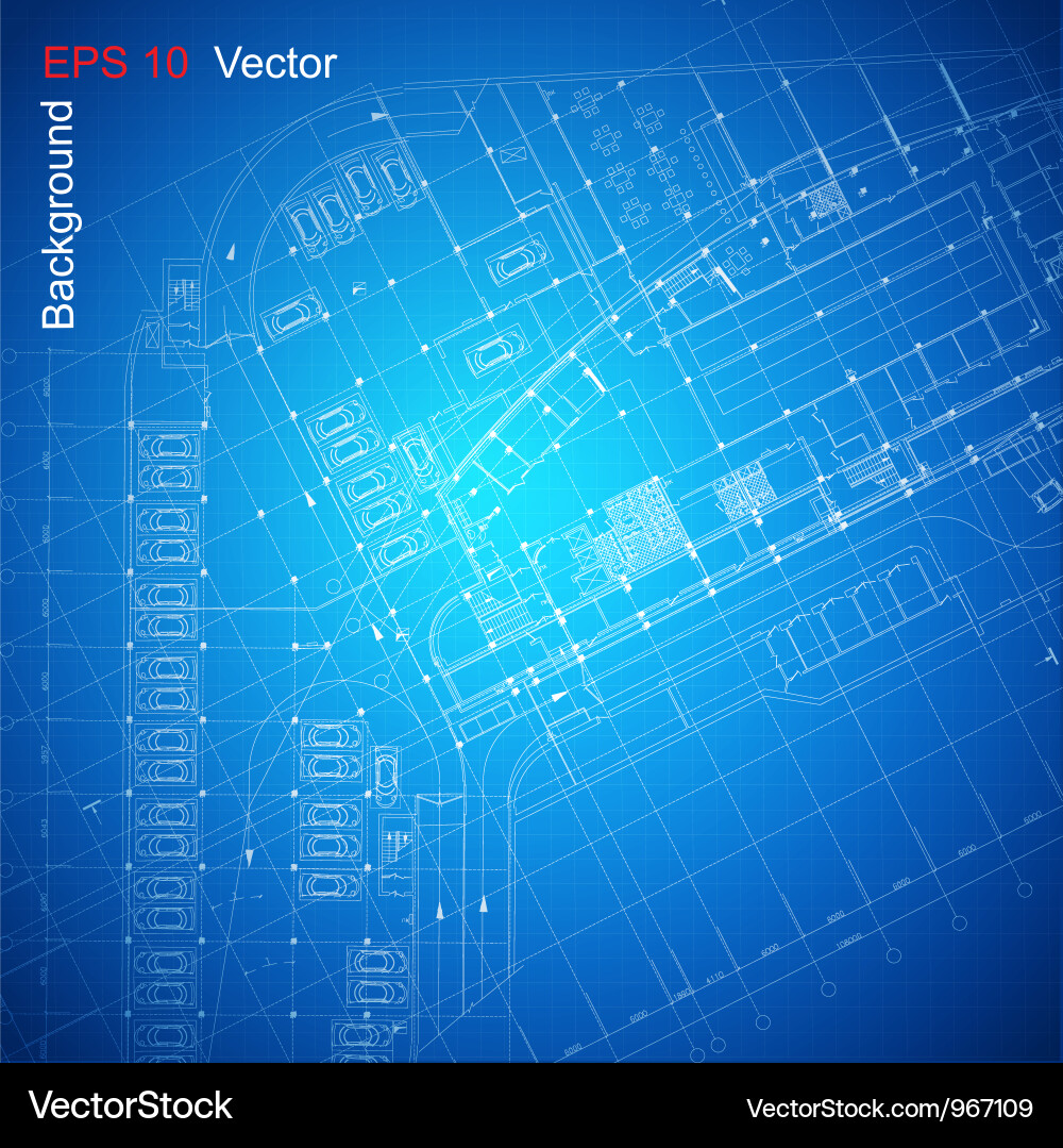 Blueprint Architecture Plans vector image