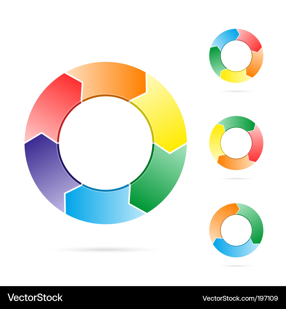 Circular Flow Arrows Vector Image