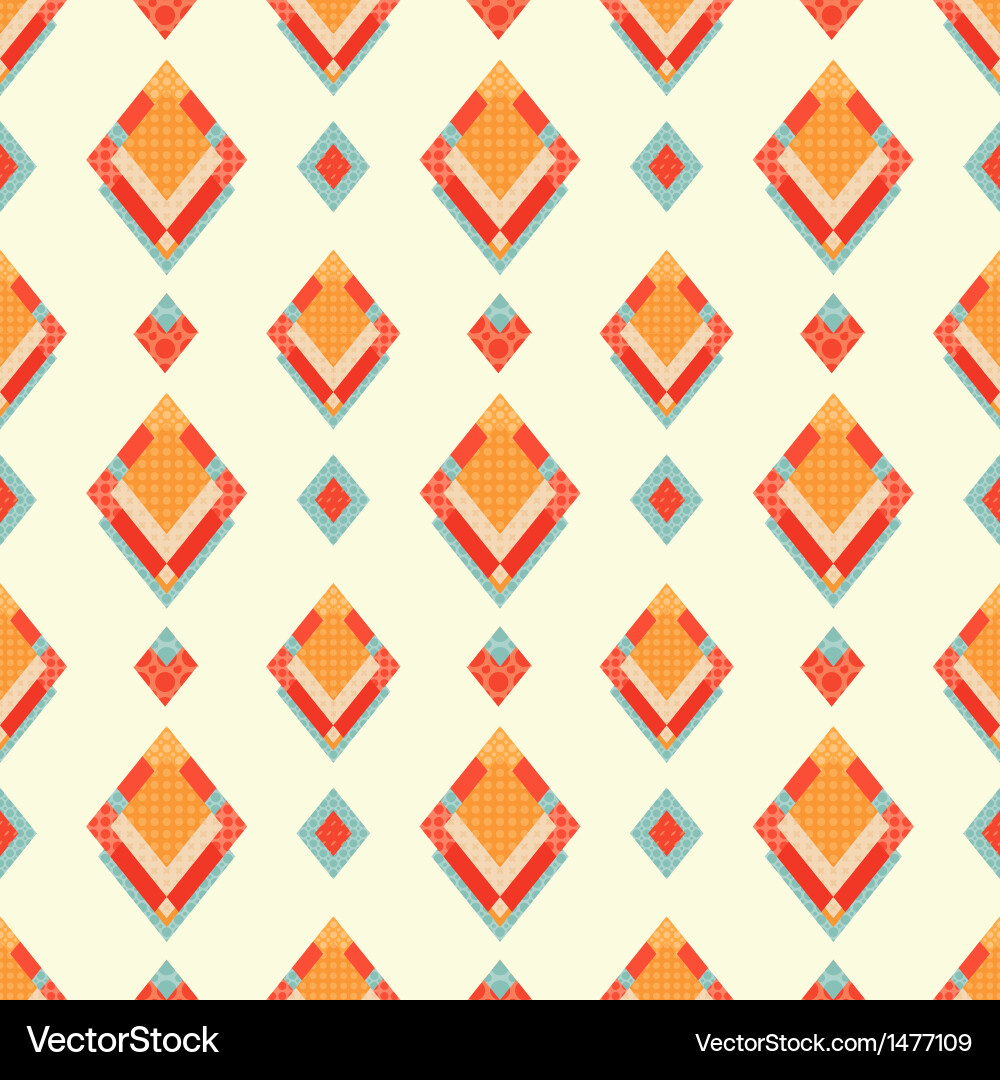 Retro Diamond Pattern Background vector image