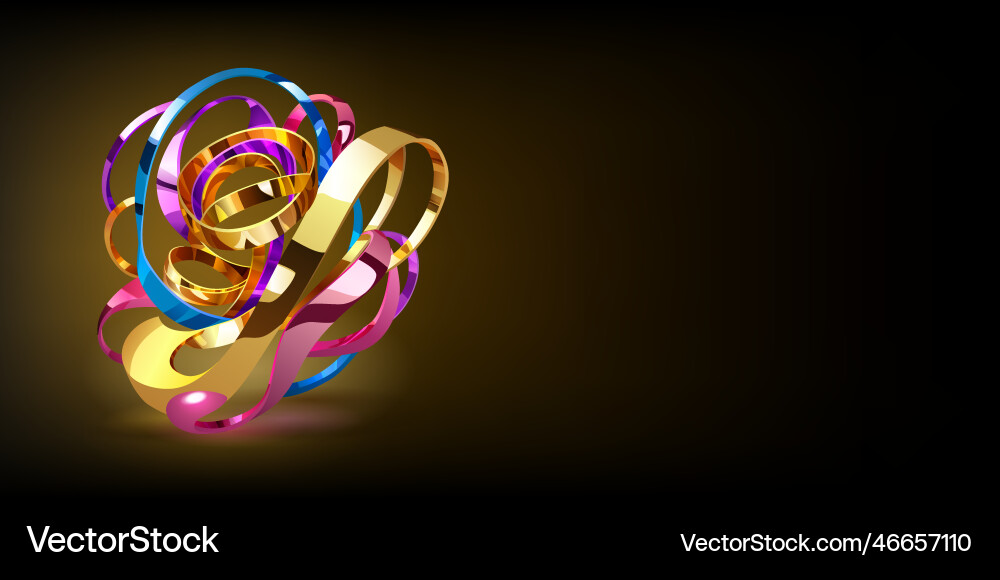 Abstract background with a figure of intertwined vector image