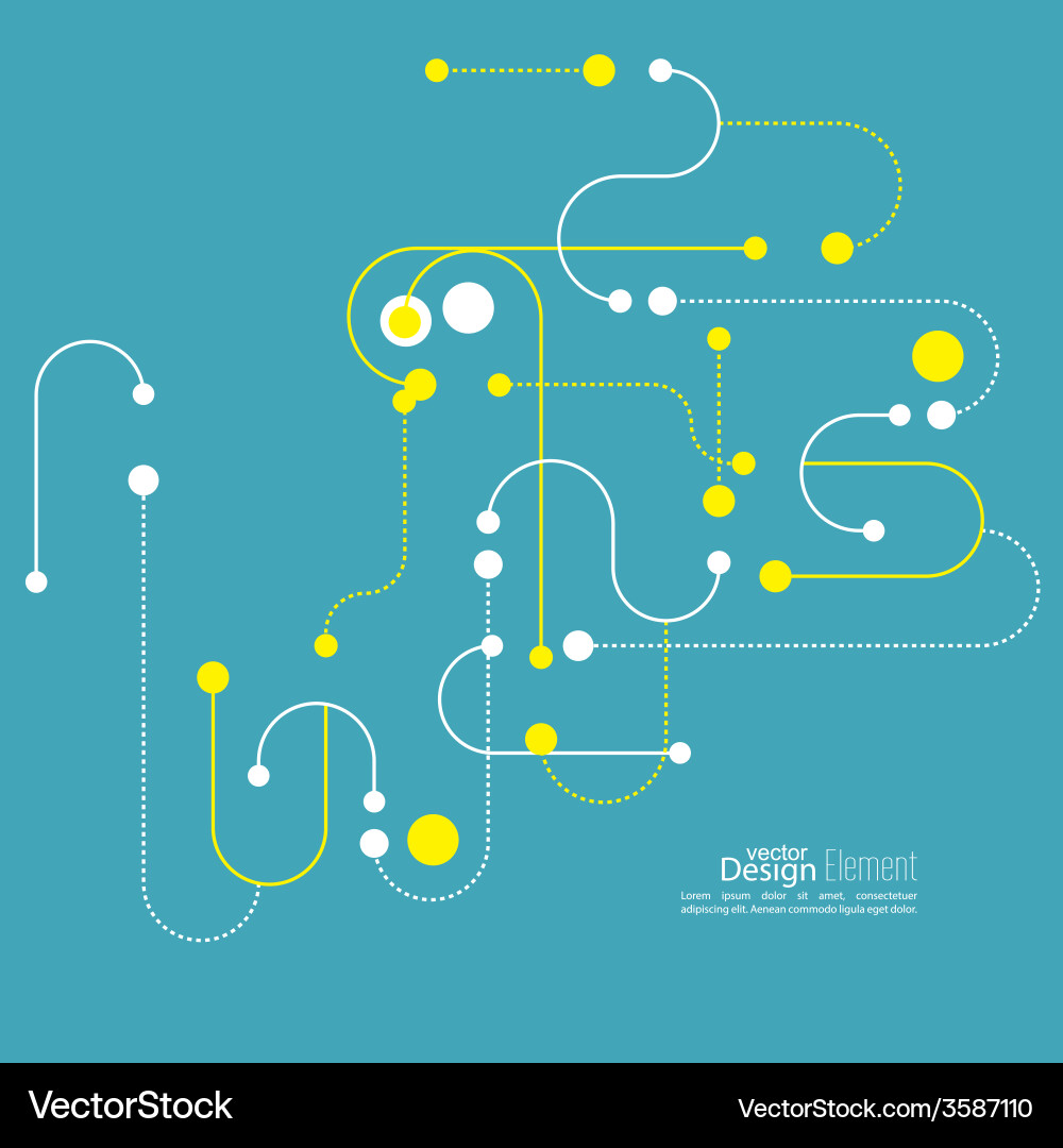 Modern Abstract Connection Background vector image