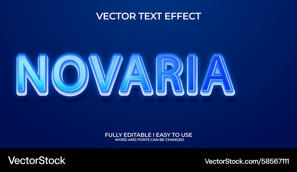 3D Text Effect - Editable Vector Image