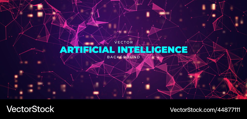 Futuristic artificial intelligence concept cyber Vector Image