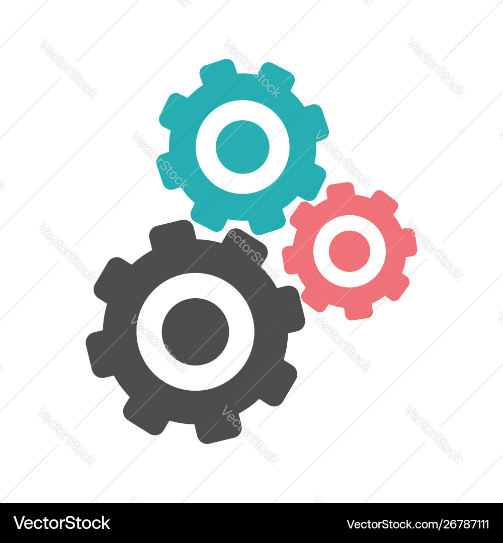 Gear icon template Vector Image