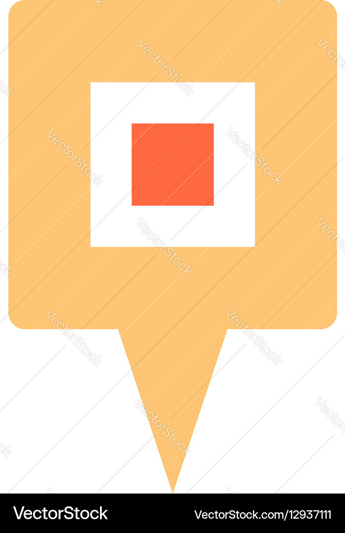 Map pin sign location icon marker point button Vector Image