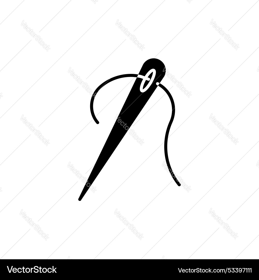 Nadellinie Icon isoliert auf weißem Hintergrund Nadellinie Icon isoliert auf weißem Hintergrund vektorbild