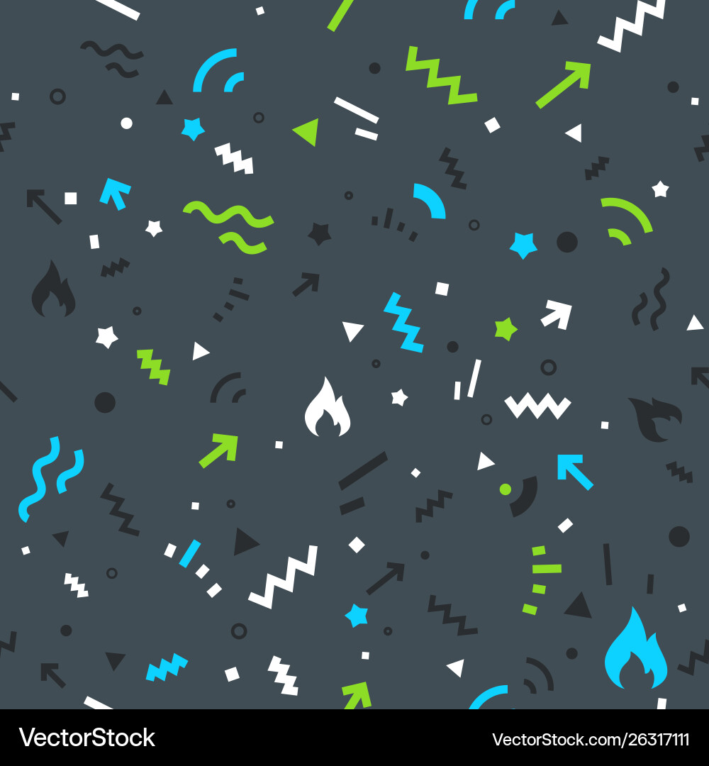 Seamless pattern wrapping paper design template vector image