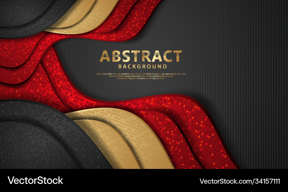 Wave abstract overlap layer on black stripes Wave abstract overlap layer on black stripes Vector Image