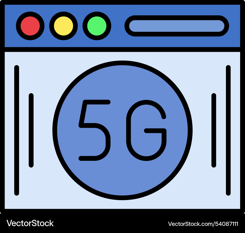 Web line filled icon design Vector Image