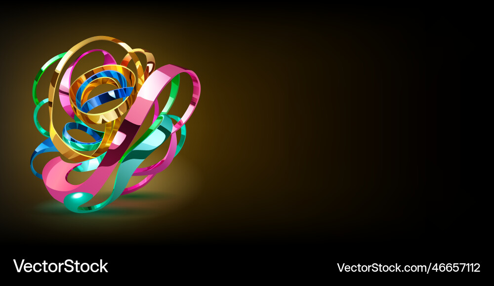 Abstract background with a figure of intertwined vector image