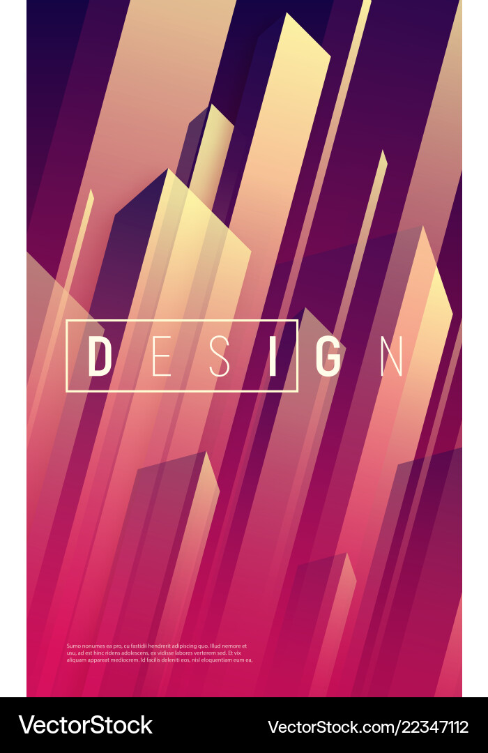 Abstract dynamic geometric background Vector Image