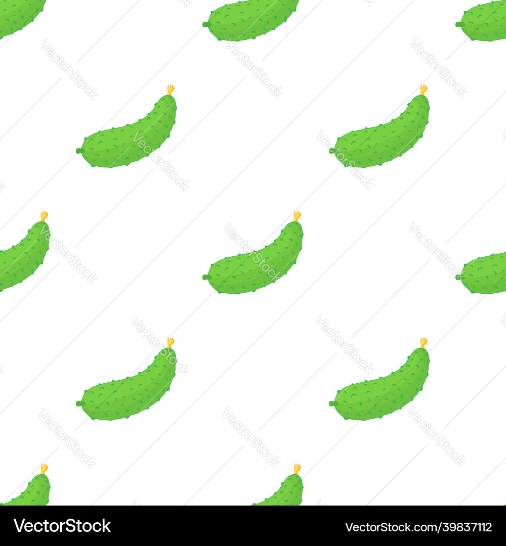 Cucumber pattern seamless Cucumber pattern seamless vector image