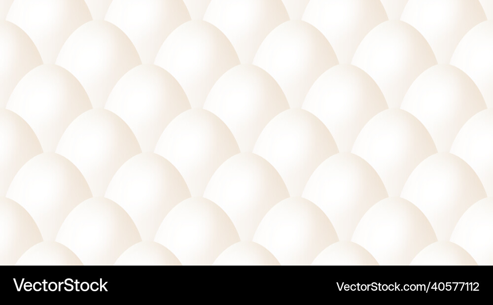 Seamless pattern with 3d realistic white Seamless pattern with 3d realistic white vector image